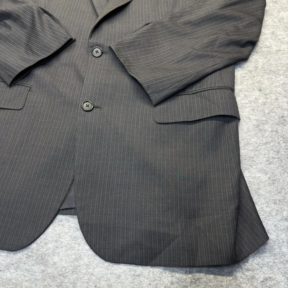 Brooks Brothers 1818 Madison Saxxon42L Gray Pinstripe Wool Blazer USA
